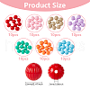 DICOSMETIC 70Pcs 7 Colors Acrylic Beads FIND-DC0006-33-2