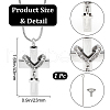 CREATCABIN Stainless Steel Urn Ashes Necklace NJEW-CN0001-06P-2