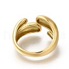 304 Stainless Steel Open Cuff Rings for Women STAS-Z103-03G-04-3