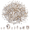 HOBBIESAY 450Pcs 9 Style Glass Rhinestone Cabochons GGLA-HY0001-04-1