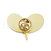Golden Alloy Brooches JEWB-C032-03A-G-2