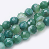 Natural Striped Agate/Banded Agate Beads Strands G-S281-51A-6mm-1