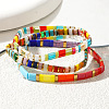3Pcs 3 Color Bohemian Style Glass Seed Beads Stretch Bracelets for Women FR8272-2