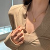 Flower 925 Sterling Silver Micro Pave Clear Cubic Zirconia Pendant Necklaces for Women NJEW-F338-10G-5