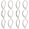   12Pcs 3 Style Sterling Silver Leverback Earring Findings STER-PH0001-36-1