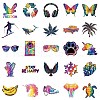50Pcs Trendy and Cool Themes Paper Stickers STIC-C012-16-4