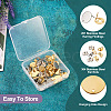 32Pcs 8 Styles 201 Stainless Steel Stud Earring Findings STAS-TA0001-93-4