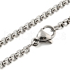 201 Stainless Steel Pendant Necklaces NJEW-H030-06P-3