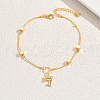 Brass and Iron Dolphin Charm Anklets for Women Daily and Vacation Wear MA0830-6