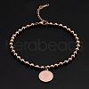 Stainless Steel Charm Anklets WGE3F25-22-1