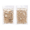 100 Pairs Brass Bullet Clutch Earring Backs KK-YW0001-32-8