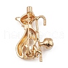 Alloy Rhinestone Brooch Pin JEWB-Q030-43G-2