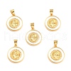 Brass Enamel Pendants KK-P209-03G-02-RS-1