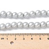 Baking Painted Pearlized Glass Pearl Round Bead Strands HY-XCP0001-23-4