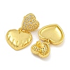 Rack Plating Brass Micro Pave Clear Cubic Zirconia Stud Earrings EJEW-I313-15E-G-2