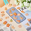 CHGCRAFT 40Pcs 10 Styles Christmas Theme Opaque Resin Imitation Biscuit Decoden Cabochons RESI-CA0001-75-5