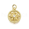 Brass Micro Pave Cubic Zirconia Pendants KK-Z100-13G-1