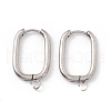 201 Stainless Steel Hoop Earring Findings STAS-H166-03P-2