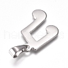 Tarnish Resistant 304 Stainless Steel Pendants STAS-I135-13P-2