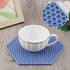 Gorgecraft 4Pcs 4 Colors Honeycomb Pattern Silicone Hot Pads AJEW-GF0008-33A-4