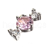 Brass Pave Cubic Zirconia Charms KK-C096-02P-2