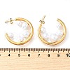 C-Shaped 304 Stainless Steel Stud Earrings EJEW-D315-04G-5