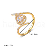 925 Sterling Silver Micro Pave Cubic Zirconia Finger Rings for Women KY4653-1-6