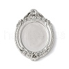 Brass Brass Pendant Cabochon Settings KK-V005-02P-01-1