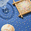 3432Pcs 12 Colors 8/0 Glow in the Dark Luminous Transparent Glass Round Seed Beads LUMI-CJ0001-01-5