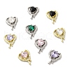 Glass Melting Heart Pendant PALLOY-K001-077M-1