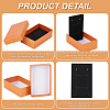 Cardboard Diamond Print Jewelry Storage Box CON-WH0084-79-4
