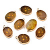 Natural Agate Pendants G-N326-155D-1