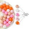 35Pcs Food Grade Eco-Friendly Silicone Focal Beads SIL-FS0001-22B-4