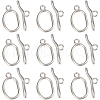 SUNNYCLUE 10Sets 304 Stainless Steel Toggle Clasps STAS-SC0008-84-1