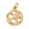 Ion Plating(IP) 304 Stainless Steel Charms STAS-R135-13G-1