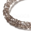 Transparent Crackle Glass Beads Strands GLAA-D025-01H-3
