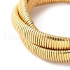 304 Stainless Steel Stretch Bracelets BJEW-A031-01G-G-2