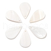 Natural Cotton Shell Pendants SHEL-D082-01C-1