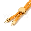 Half Finished Twisted Milan Rope Slider Bracelets FIND-G032-01G-02-4