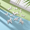 304 Stainless Steel Puppy Pendants STAS-CJ0001-128-7