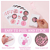 Round Dot Breast Cancer Awareness Pink Ribbon Stickers DIY-WH0409-31-4