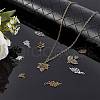 Tibetan Style Alloy Leaf Pendants TIBEP-PH0001-10-LF-4