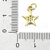 Brass Micro Pave Colorful Cubic Zirconia Pendants KK-H475-19G-05-3