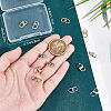 Beebeecraft 12Pcs 2 Colors Brass Earring Nuts KK-BBC0016-31-3