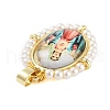 Rack Plating Brass Enamel Pendants KK-C056-07G-04-2