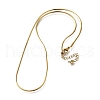 1.5MM 304 Stainless Steel Snake Chain Necklaces for Women Men STAS-V011-04C-G-3