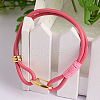 Leather Cord Bracelets BJEW-L497-01-2