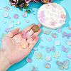 10Sets 200G Transparent Acrylic Frosted Beads FACR-HS0001-02B-3
