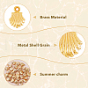 HOBBIESAY Brass Charms KK-HY0003-32-3