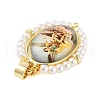 Rack Plating Brass Enamel Pendants KK-C056-07G-05-2